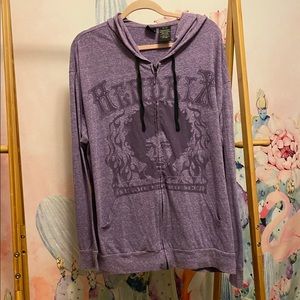 Pre-owned Lightweight Zipped Hoodie -Jimi Hendrix